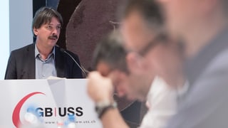 Paul Rechtsteiner, il president da l'uniun sindicala svizra.