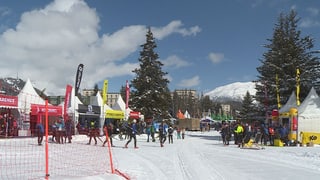 Vista sin il village a San Murezzan al maraton da skis 2019