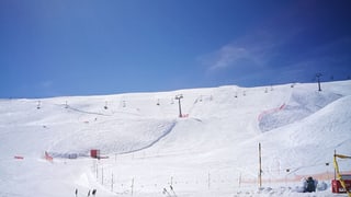 La pista per il campiunadi Svizzer da snowboard alpin a Scuol Motta Naluns.