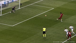 Mo Salah sajetta l'emprim gol da la partida