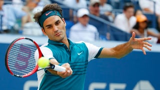 Il giugader da tennis svizzer Roger Federer en acziun.