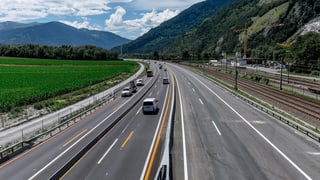 L'autostrada cun restricziuns da traffic.