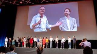 Il cast e la crew dal film avant la premiera a Locarno.