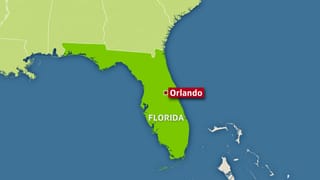 Ina carta geografica che mussa il stadi federativ da Florida. Marcà è il lieu Orlando.