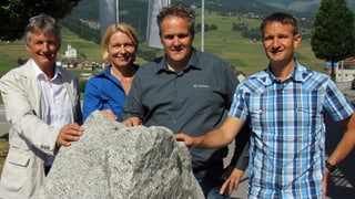 Da san.: Andreas Zindel, Zindel United; Andrea ed Enrico Uffer, Uffer SA; Michael Hartweg.