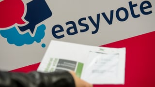 Tavla cun scrit si «easyvote».