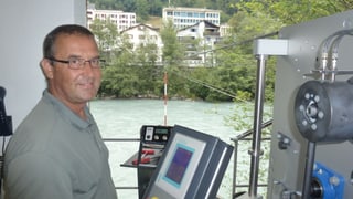 Andreas Kohler en la chasa da mesiraziun a Glion. Andreas Kohler en la chasa da mesiraziun a Glion.
