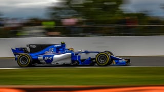 Auto da Sauber sin la pista da cursa.