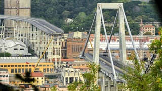 Il viaduct Polcevera a Genua.