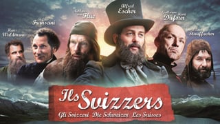 Placat cun ils acturs da la seria da films «Ils Svizzers». Placat cun ils acturs da la seria da films «Ils Svizzers».