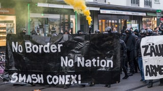Demonstrants a Basilea