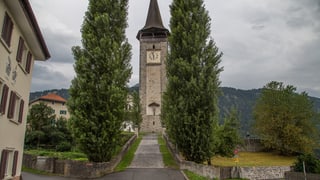 La baselgia da Sagogn, nua ch'ina part dal film vegn filmada.