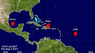 La regiun gronda da Mexico fin ora en l'Atlantic cun trais huricans.