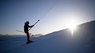 In skiunz vid in runal da skis.