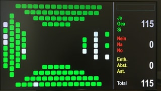 vista sin il resultat da votaziun en il Cussegl grond