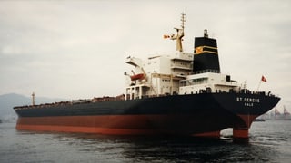 Il bastiment da transport St. Cergue, Bale, fotografà il december 1985.