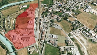 Cotschen, la zona da mansteranza "Cul" a Zernez, cotschen stgir il lieu previs per la betoniera 