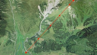 Plan per la pendiculara Sedrun - Cuolm da Vi