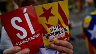 dus flyers cun l'inscpriziun «Si a la independenza»