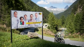 Placat cun candidats grischuns da la PBD.