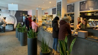 Piazza Cafedeli a Laax.