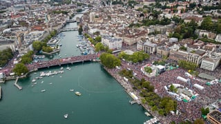 Vista dal center da Turitg durant la Street Parade.