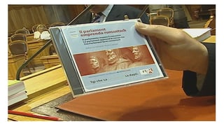 Sessiun extra-muros dal parlament federal 2006 a Flem. Pitschen curs da Rumantsch Grischun.