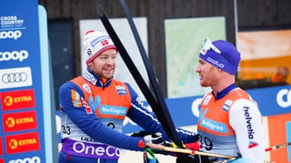 Sjur Røthe e Dario Cologna. 