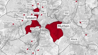 Situaziun geografica Mut e Tusaun
