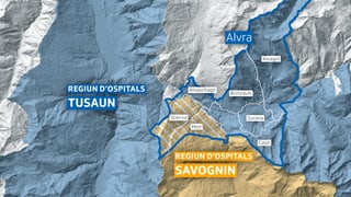 La vischnanca Alvra vul en l'avegnir appartegnair a la regiun d'ospitals Tusaun.
