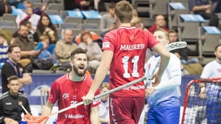 Ils giugaders Svizzers festiveschan in gol 