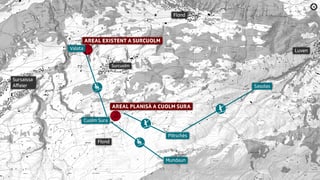 Situaziun geografica dal nov parc da skis per uffants.