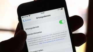 Telefonin che ha activa ils uschenumnads «Ortungsdienste».
