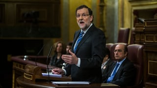 Il primminister Mariano Rajoy discurra en il parlament spagnol.