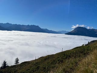 Sur la tschajera.