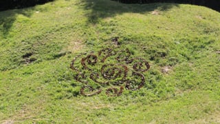 Land Art da Xenia Stäger en il Parc Ela.