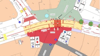 plan da vias per la plazza da posta a Cuira plan da vias per la plazza da posta a Cuira