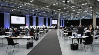 Il Cussegl naziunal en la sala da la Bernexpo.