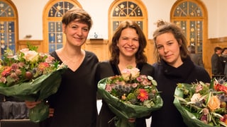 Da sanestra; Pia Valär, Cordula Seger e Sara Francesca Hermann