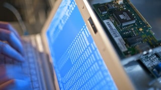 purtrtet d'in hacker che sesa vid il computer. 