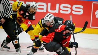 In cumbat en in gieu da hockey
