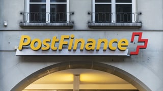 Logo da Postfinance vi d'ina chasa.