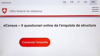 Pagina internet dal questiunari per la dumbraziun dal pievel