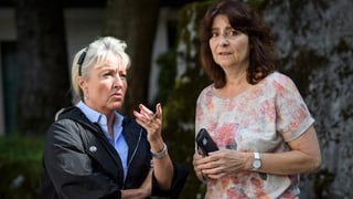 Grevs muments cun la presidenta da la Bregaglia Anna Giacometti. Grevs muments cun la presidenta da la Bregaglia Anna Giacometti.
