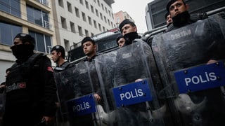 Polizists ad Istanbul.