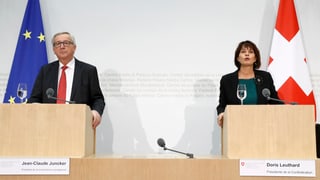 Jean-Claude Juncker e Doris Leuthard. 