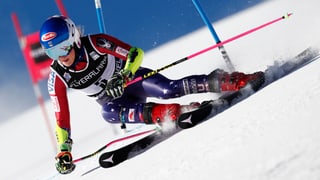 Shiffrin durant la cursa.