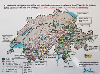 Carta geografica cun indicaziuns.