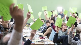 Votaziun a la radunanza.
