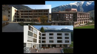 Las chasas (da san.) Puntreis (Mustér), Casa S. Martin (Trun) e Da Casa Val Lumnezia (Vella) collavuran gia stretg.